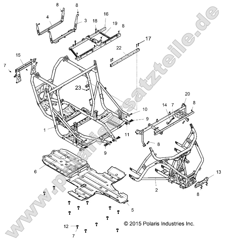 Chassis, Main Frame and Skid Plates Chassis, Main Frame and Skid Plates