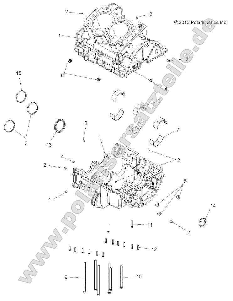 Engine, Crankcase Engine, Crankcase