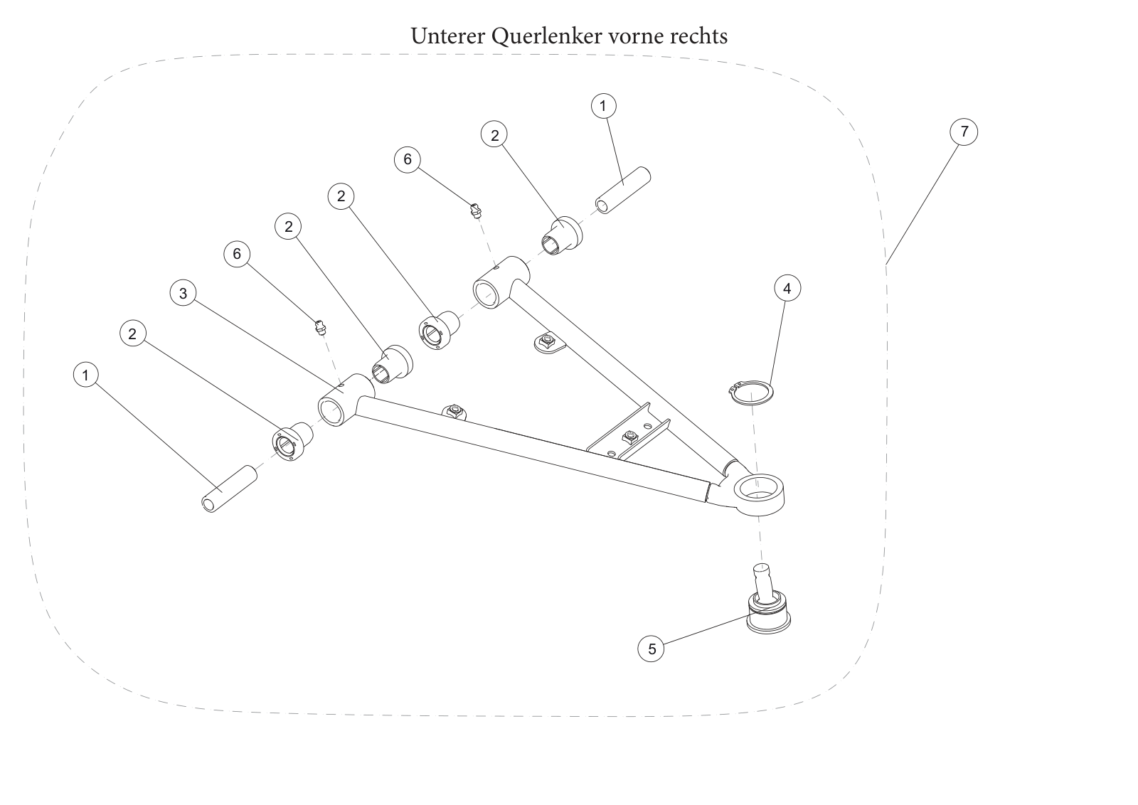 Unterer Querlenker vorne rechts Unterer Querlenker vorne rechts