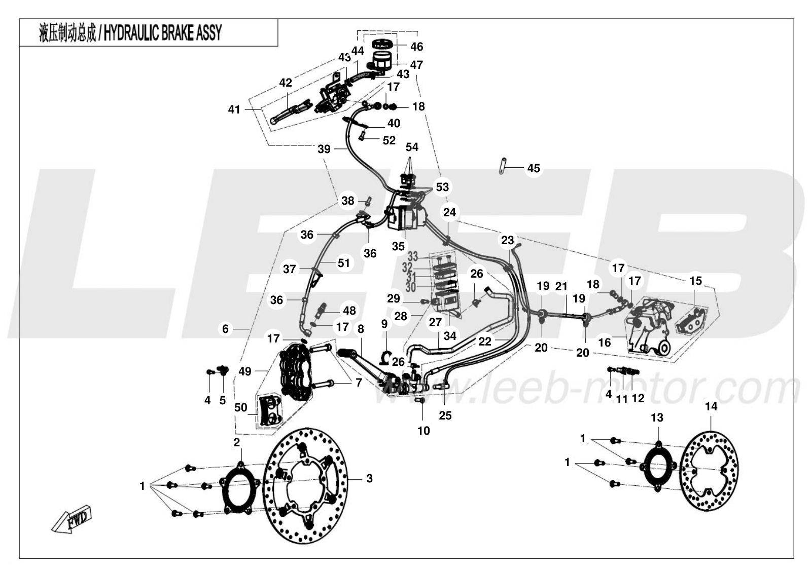 F08-V1 MAB BRAKE ASSY