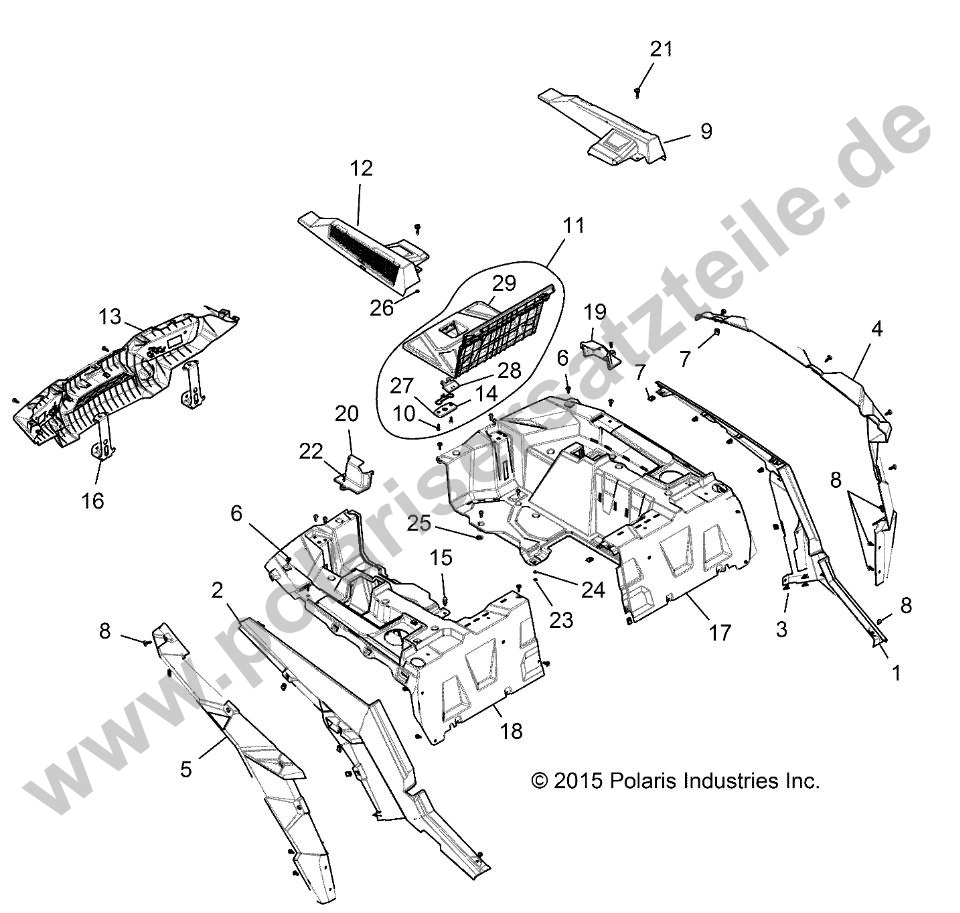 BODY, REAR RACK AND FENDERS BODY, REAR RACK AND FENDERS