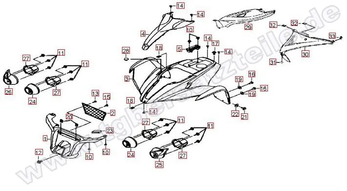 Frontverkleidung-Tankabdeckung Frontverkleidung-Tankabdeckung