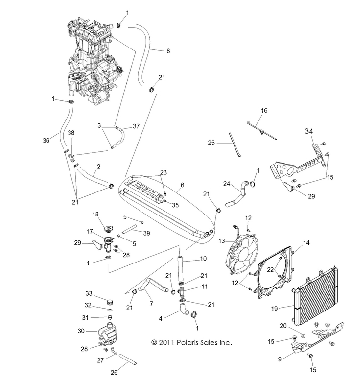 ENGINE, COOLING SYSTEM ENGINE, COOLING SYSTEM