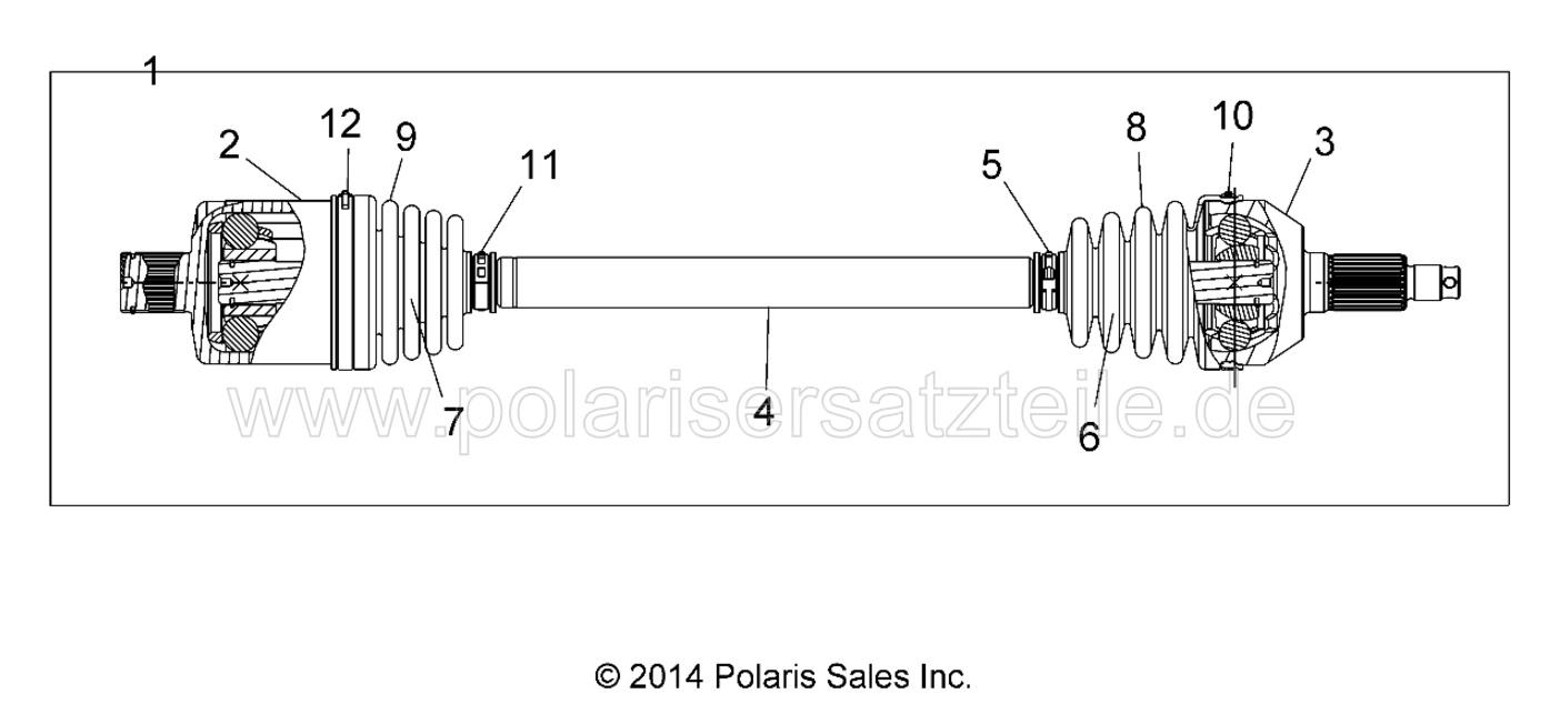 DRIVE TRAIN, REAR HALF SHAFT DRIVE TRAIN, REAR HALF SHAFT