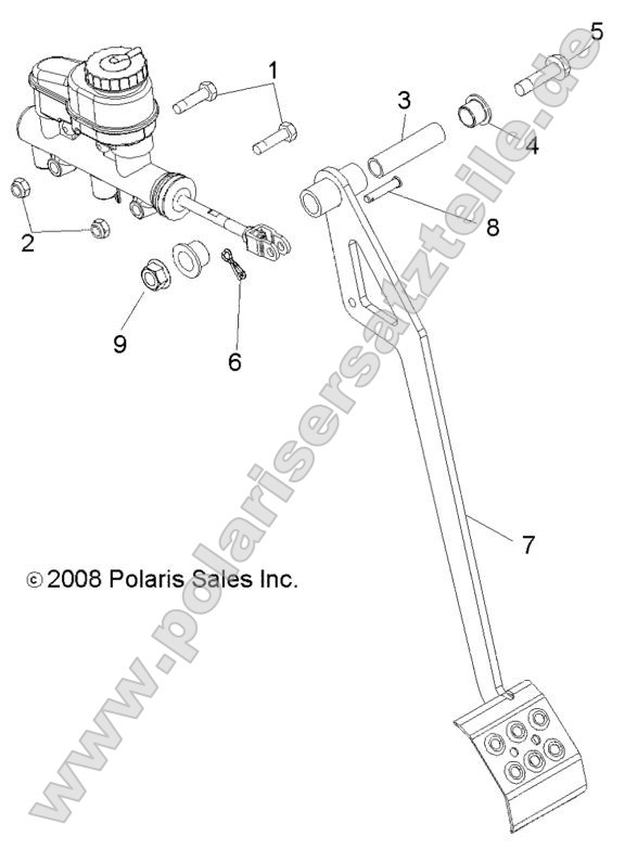 Brakes, Pedal and Master Cylinder Mounting