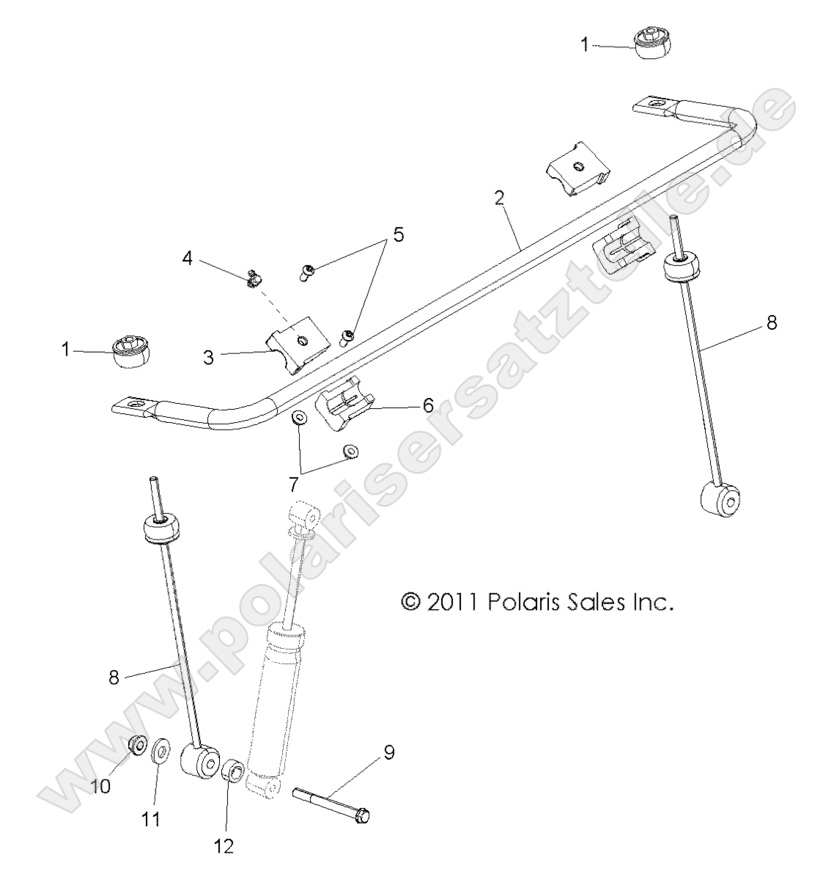 SUSPENSION, STABILIZER BAR, FRONT SUSPENSION, STABILIZER BAR, FRONT