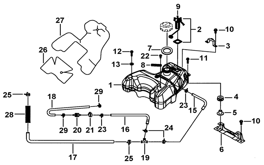 Benzintank & Benzinstandsgeber Benzintank & Benzinstandsgeber
