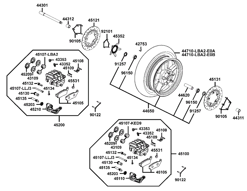 Vorderrad mit Sattel Vorderrad mit Sattel