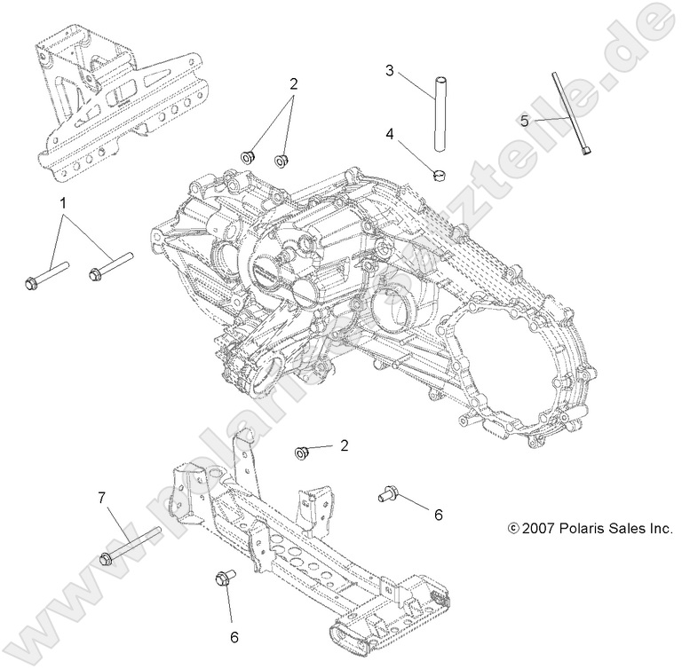 DRIVE TRAIN, MAIN GEARCASE MOUNTING DRIVE TRAIN, MAIN GEARCASE MOUNTING