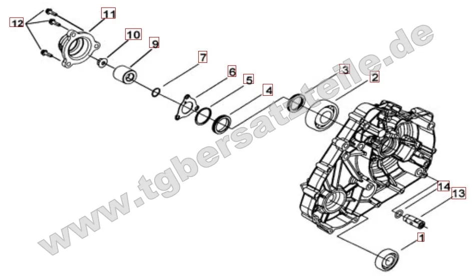 Motorgehäuseabdeckung 1