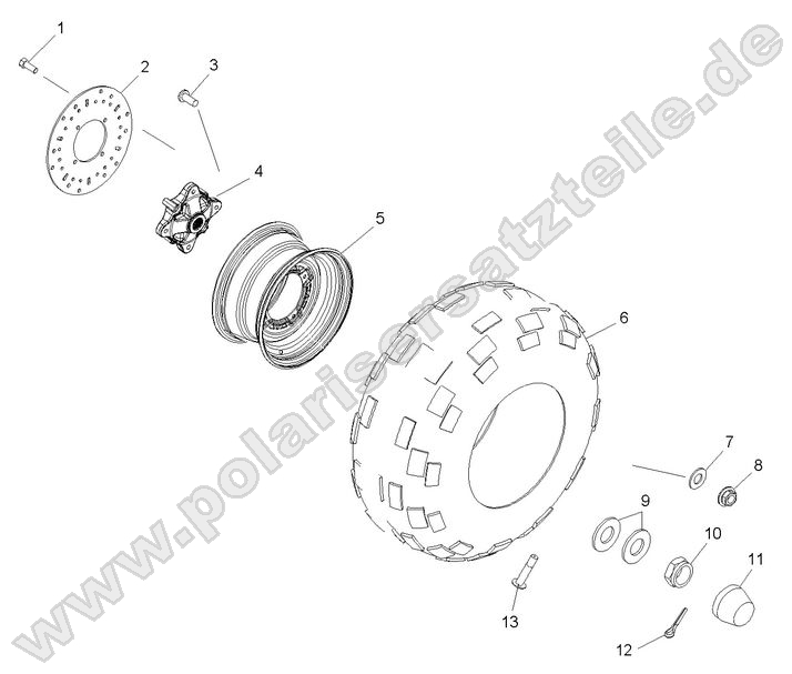 Wheel, Rear