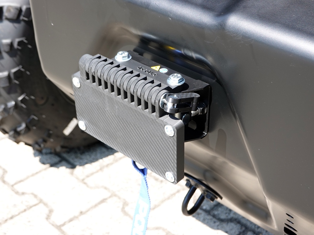 TMP Kennzeichenhalter vorne / Nummernschildhalterung klappbar - Polaris Ranger 500 2026-