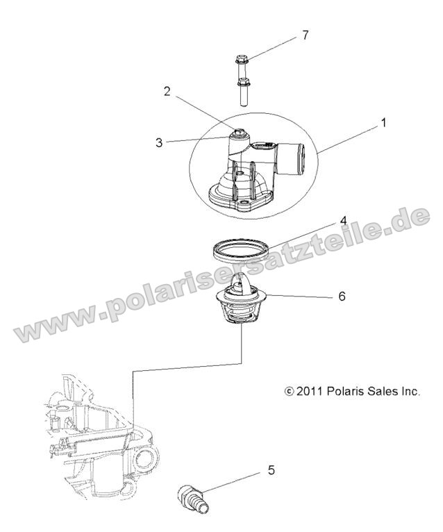 ENGINE, THERMOSTAT and COVER ENGINE, THERMOSTAT and COVER