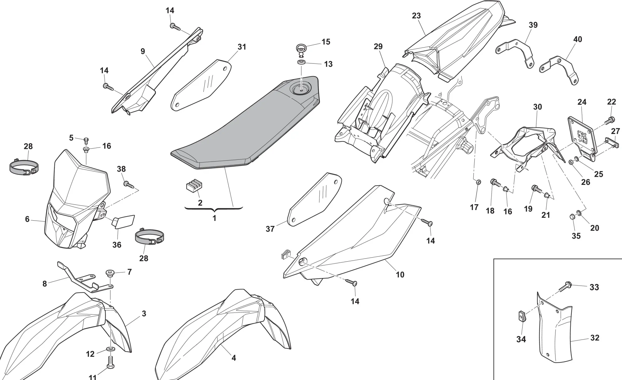 Verkleidung / Sitzbank