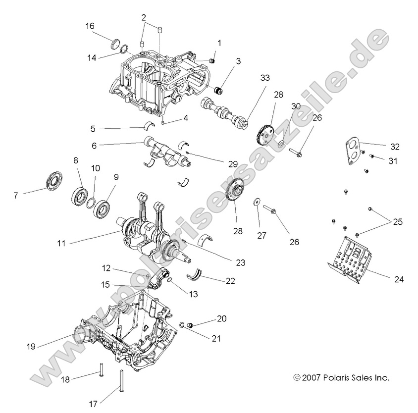 ENGINE, CRANKCASE and CRANKSHAFT ENGINE, CRANKCASE and CRANKSHAFT