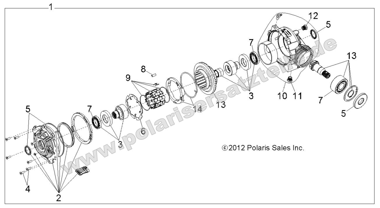 Drive Train, Front Gearcase Internals