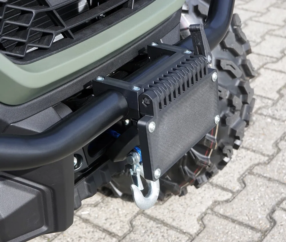 TMP Kennzeichenhalter vorne / Nummernschildhalterung klappbar - QJ Motor SFA 1000 DLX 2025-