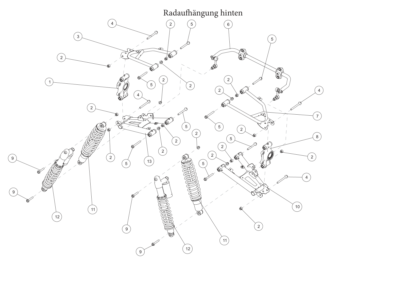 Radaufhängung hinten Radaufhängung hinten