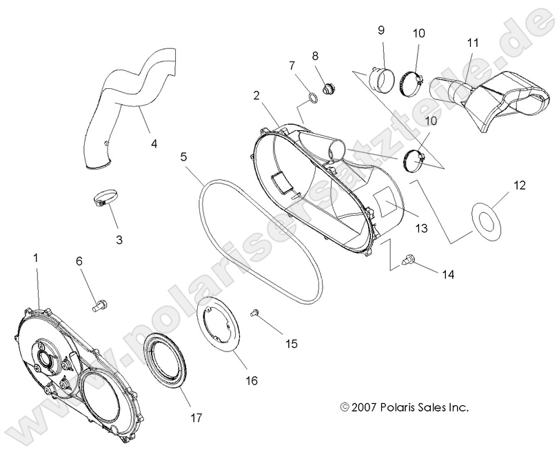 BODY, CLUTCH COVER