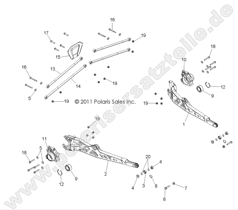 SUSPENSION, REAR SUSPENSION, REAR
