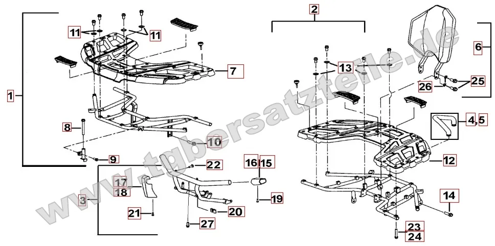 Gepäckträger Plastik