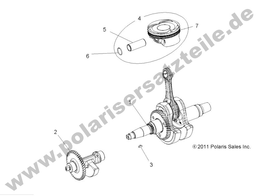 ENGINE, CRANKSHAFT, PISTON and BALANCE SHAFT