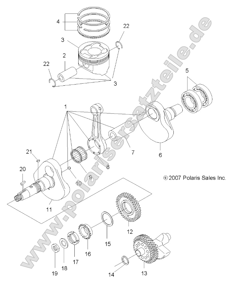 Engine, Crankshaft and Piston Engine, Crankshaft and Piston