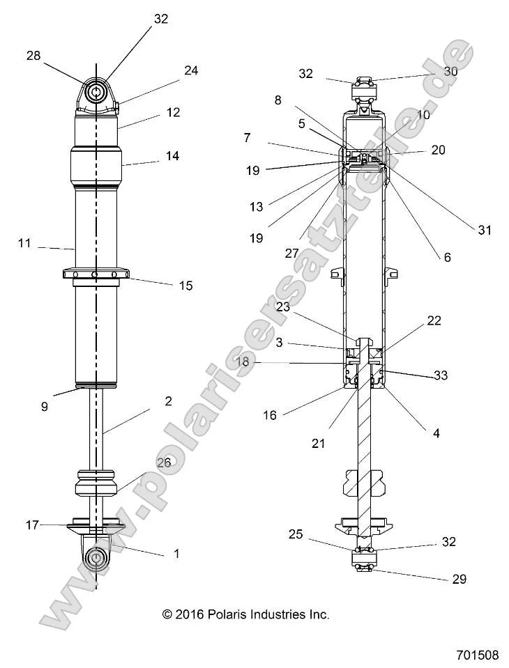 Suspension, Rear Shock Internals Suspension, Rear Shock Internals