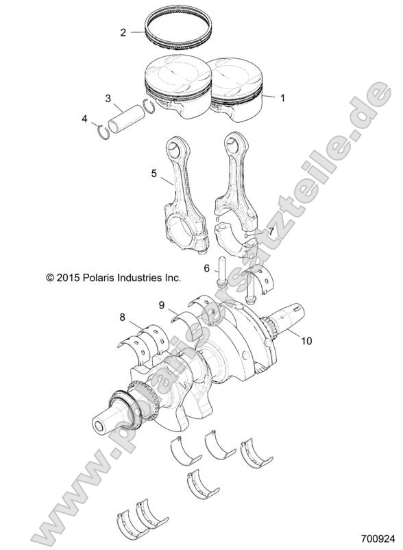 ENGINE, CRANKSHAFT and PISTON ENGINE, CRANKSHAFT and PISTON