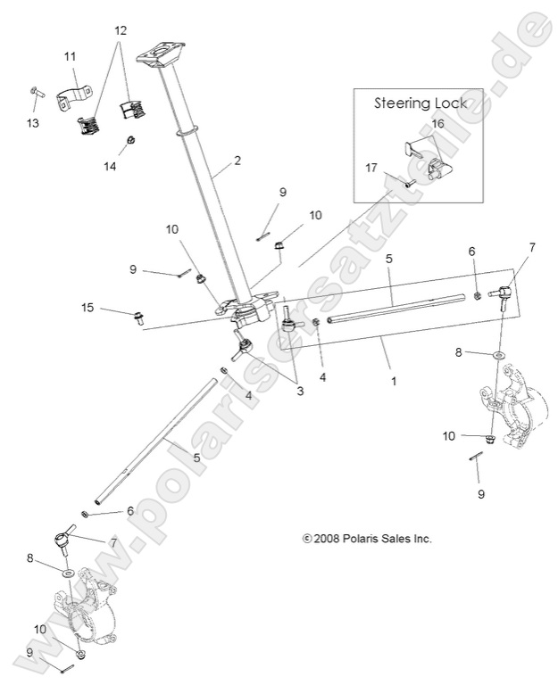 STEERING, STEERING POST ASM. STEERING, STEERING POST ASM.