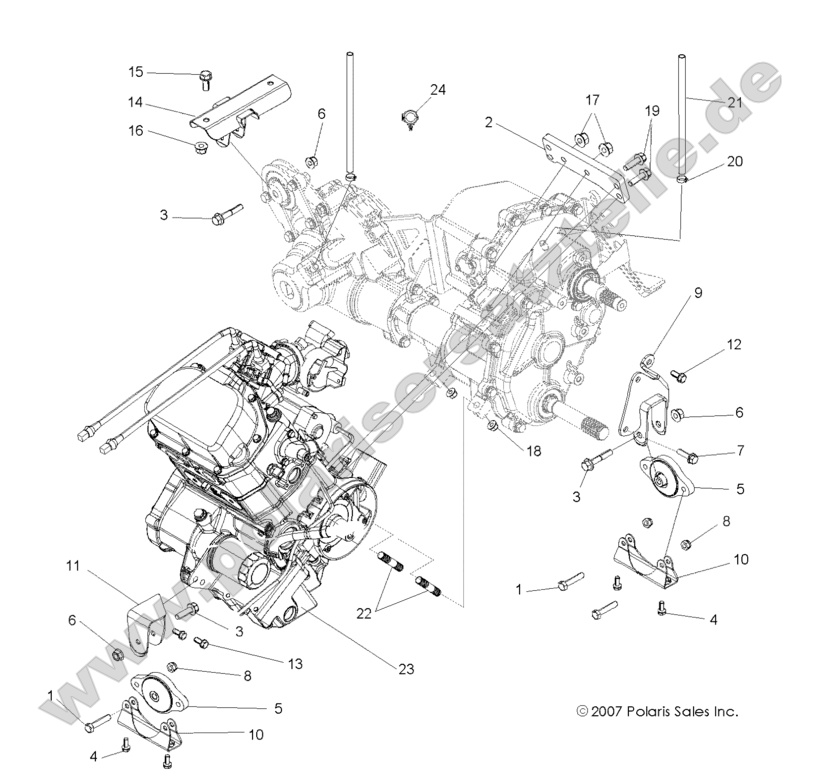 ENGINE, TRANSMISSION MOUNTING ENGINE, TRANSMISSION MOUNTING