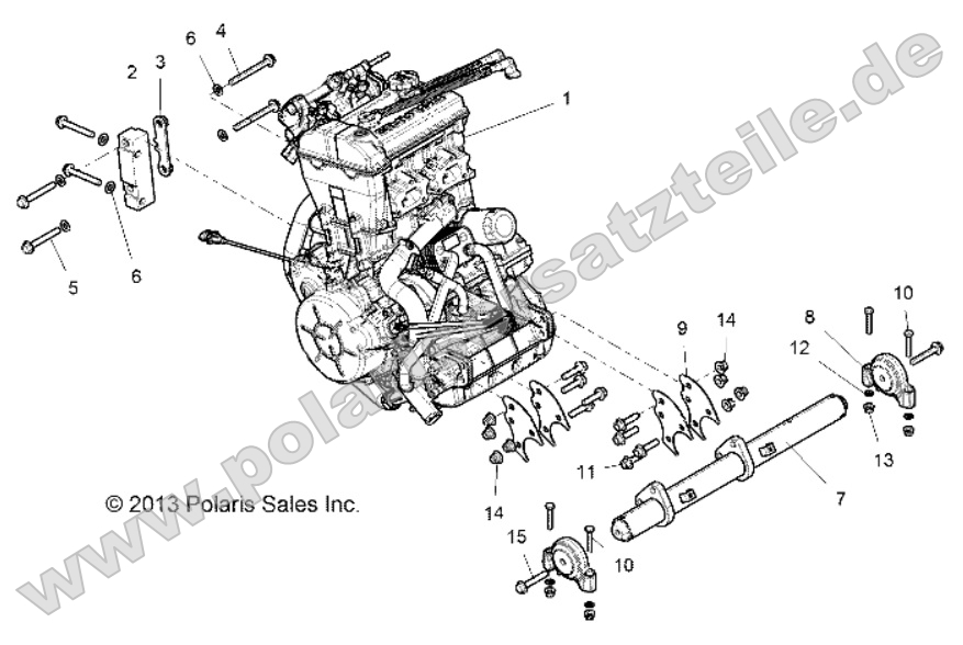 Engine, Mounting