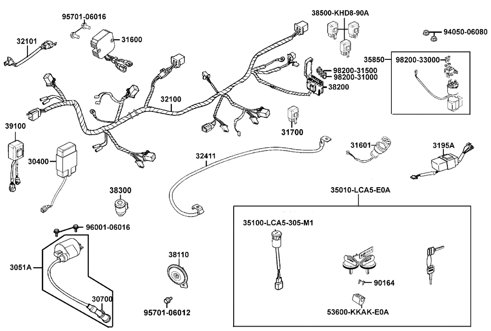 Kabelbaum, Elektrik & Schlosssatz Kabelbaum, Elektrik & Schlosssatz