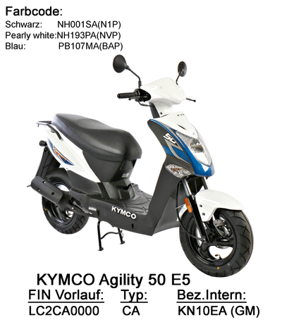 Agility 50 E5 KN10EA Agility 50 E5 KN10EA