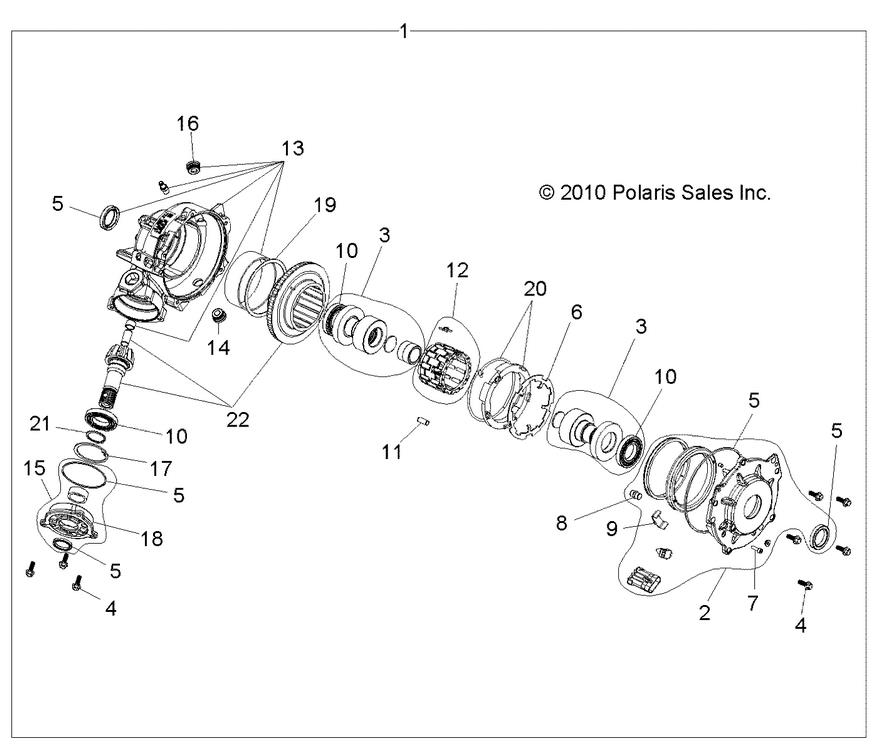 DRIVE TRAIN, FRONT GEARCASE DRIVE TRAIN, FRONT GEARCASE