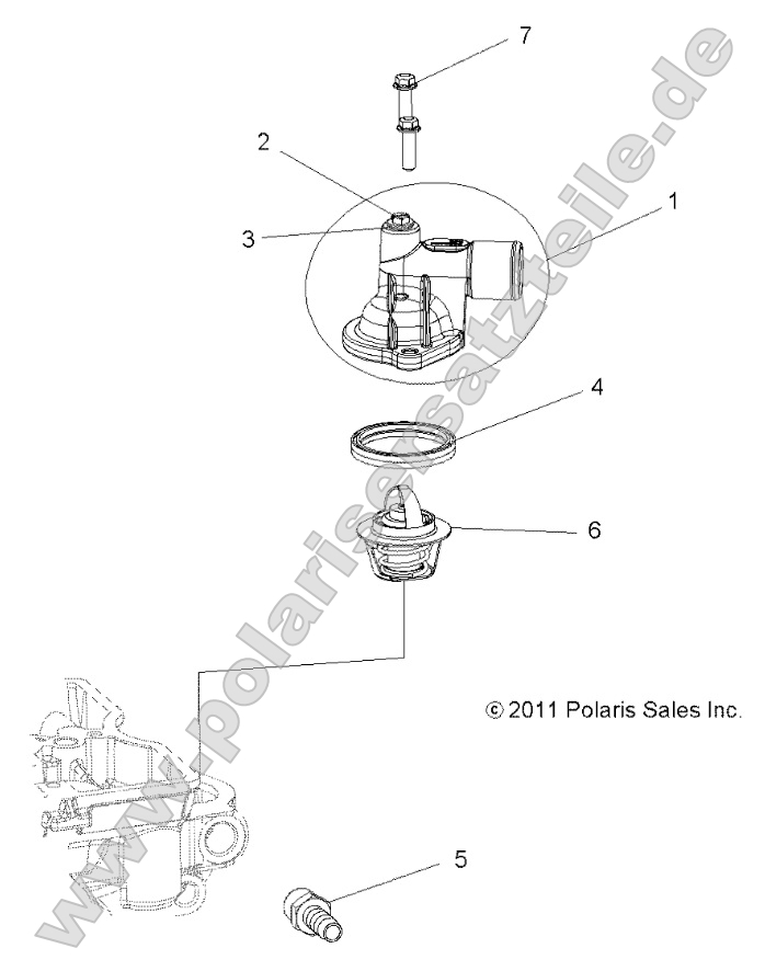 Engine, Thermostat and Cover