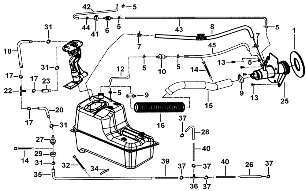 Einzelteile Kraftstoffsystem Einzelteile Kraftstoffsystem