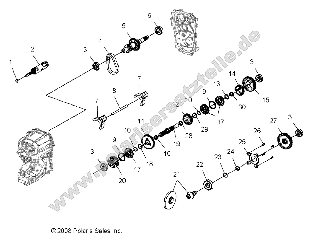 Drive Train, Main Gearcase Internal