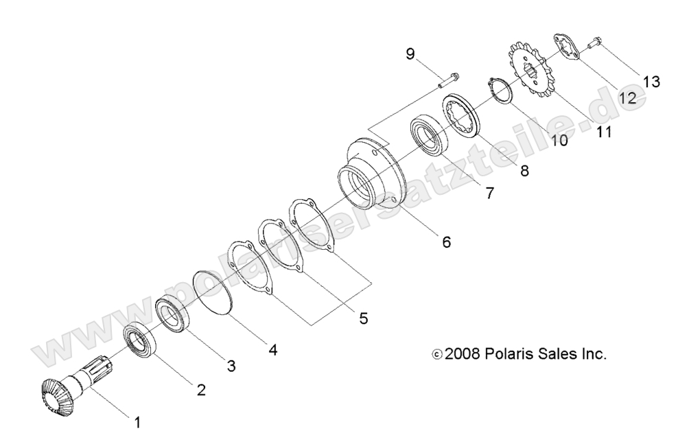 DRIVE TRAIN, GEAR SHAFT OUTPUT DRIVE TRAIN, GEAR SHAFT OUTPUT