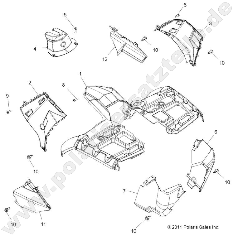 BODY, FRONT CAB BODY, FRONT CAB