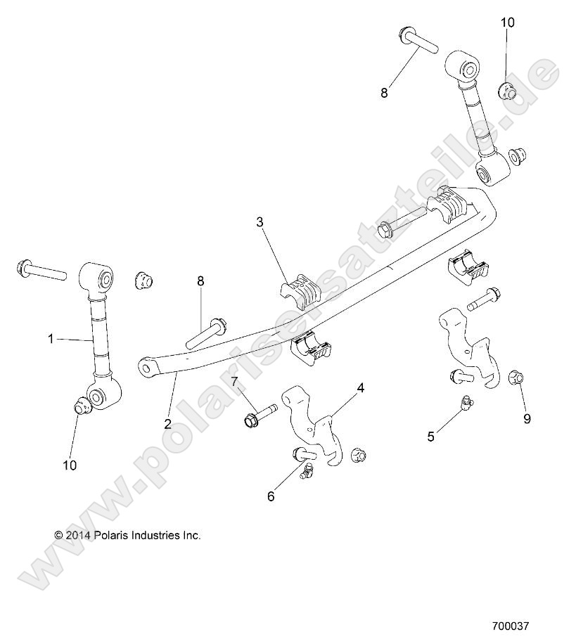 SUSPENSION, STABILIZER BAR, FRONT SUSPENSION, STABILIZER BAR, FRONT