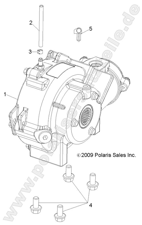 Drive Train, Front Gearcase Mounting Drive Train, Front Gearcase Mounting