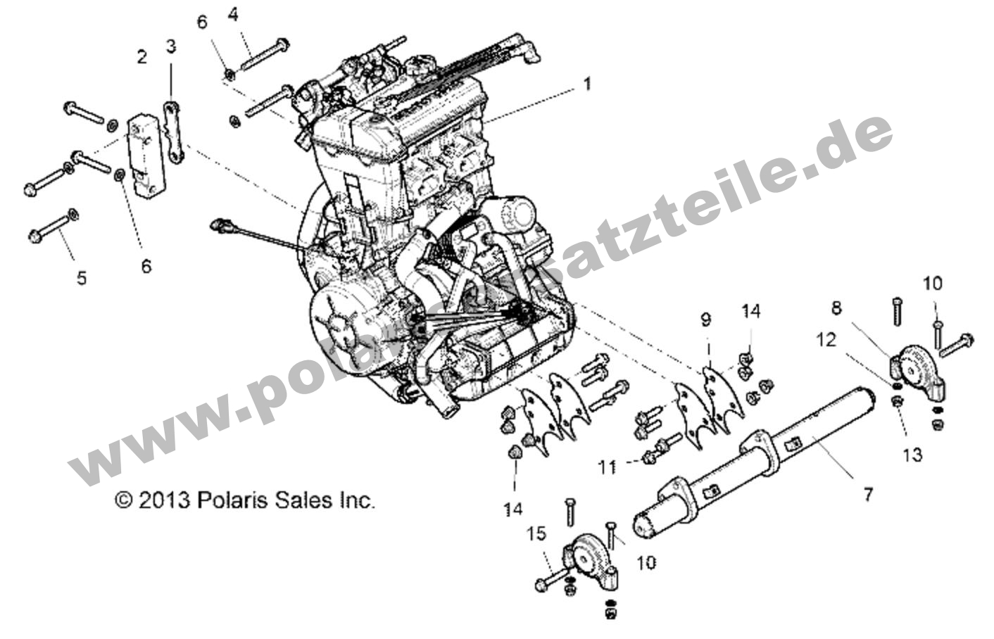 ENGINE, MOUNTING ENGINE, MOUNTING