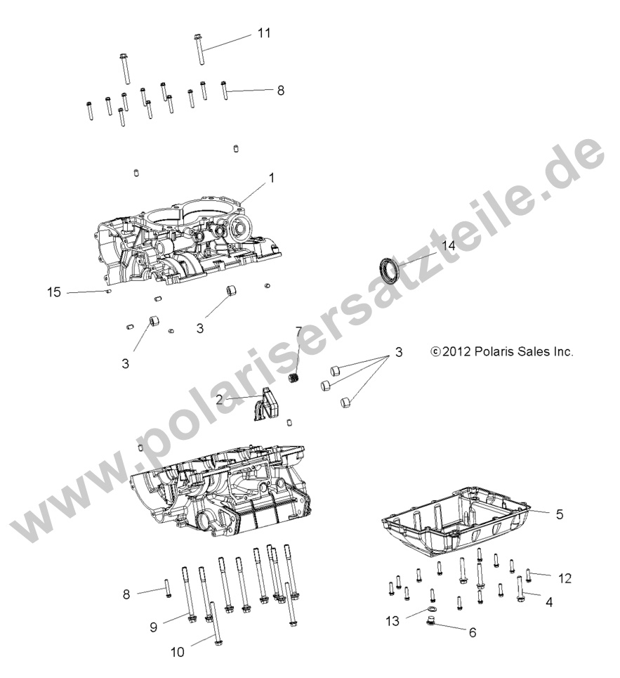 ENGINE, CRANKCASE ENGINE, CRANKCASE