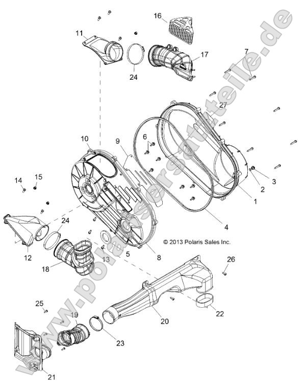Drive Train, Clutch Cover Drive Train, Clutch Cover