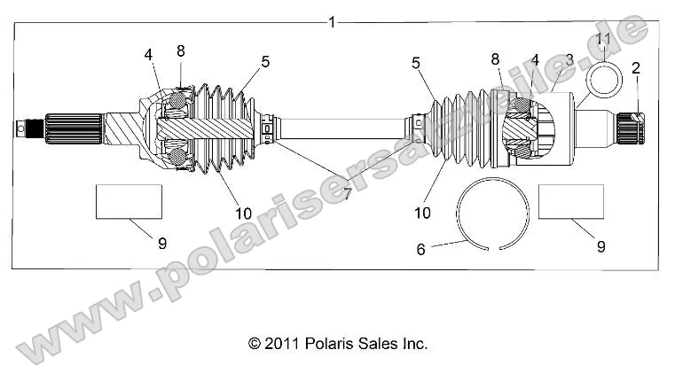 Drive Train, Rear Half Shaft
