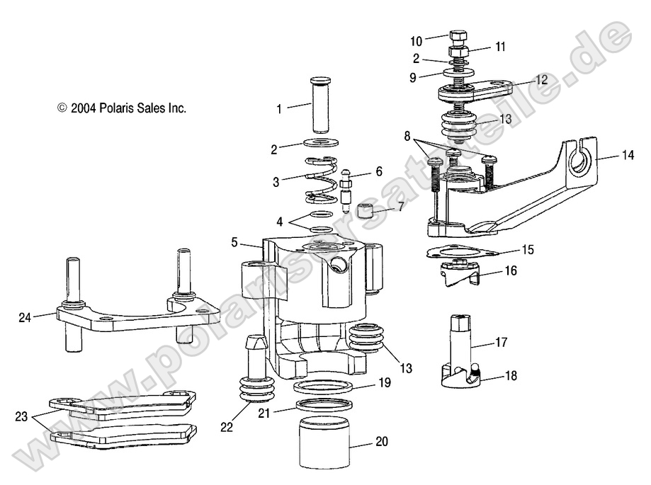 REAR BRAKE CALIPERS 6X6 REAR BRAKE CALIPERS 6X6