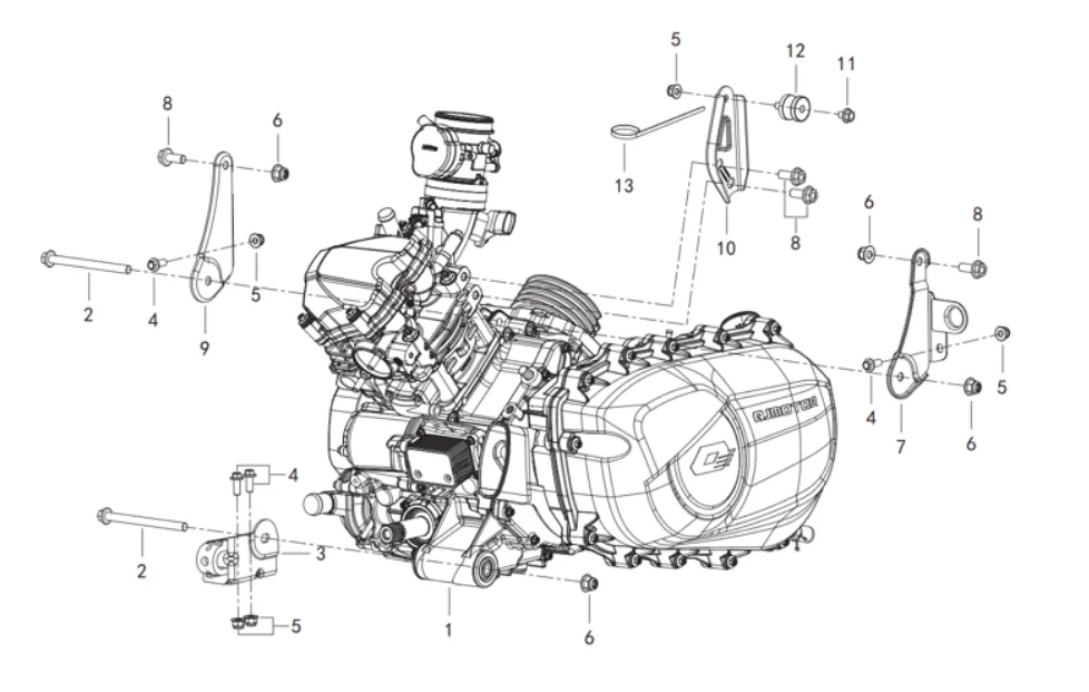 Motorhalter Motorhalter