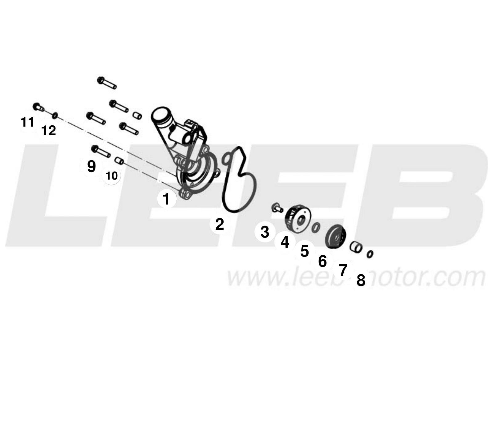 E08 WATER PUMP COVER