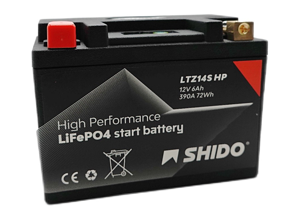 Shido LTZ14S HP Lithium Ion Batterie 12V 72 Wh